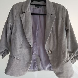 Grey 3/4 sleeve Matty M blazer
